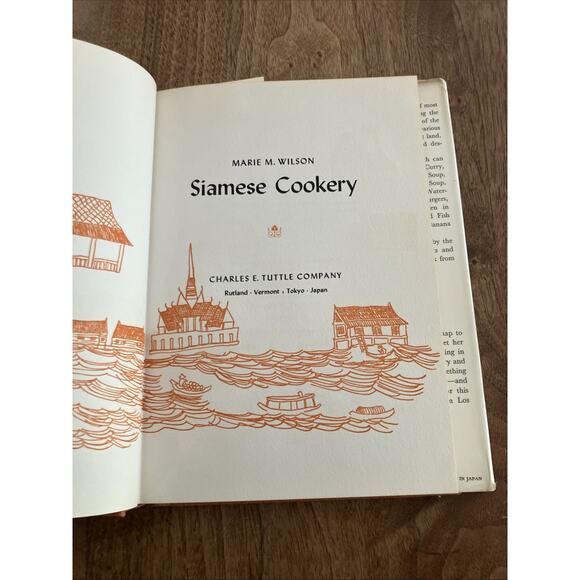 Siamese Cookery by Marie M. Wilson 1965 HC Fifth Printing 1974 Charles Tuttle J - Picture 3 of 10